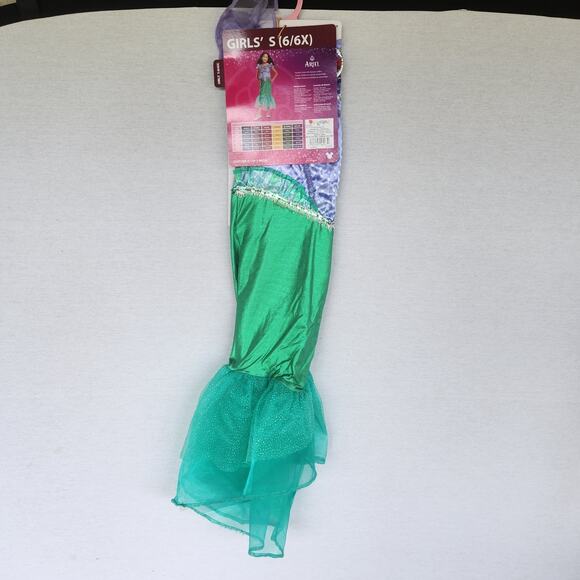 Disney Princess Ariel Girl Costume 6/6X Cosplay Dress Up Halloween Christmas - Picture 1 of 3